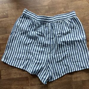 Universal Thread shorts, navy blue stripes